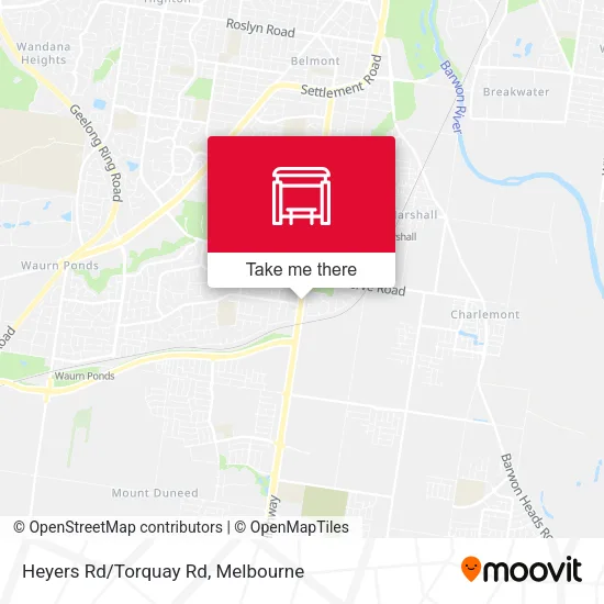 Heyers Rd/Torquay Rd map