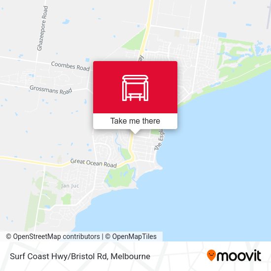 Surf Coast Hwy/Bristol Rd map