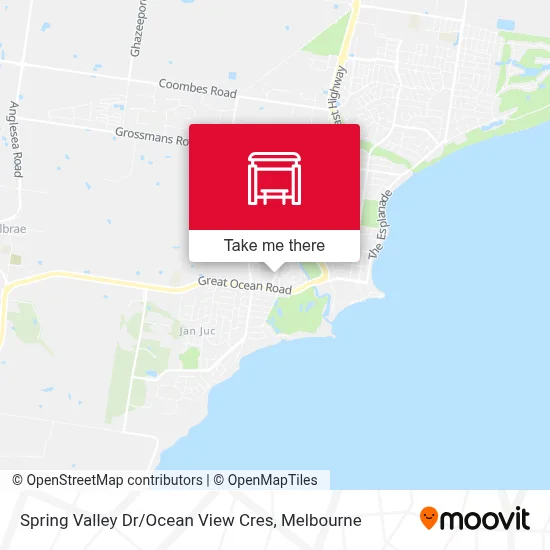 Mapa Spring Valley Dr / Ocean View Cres