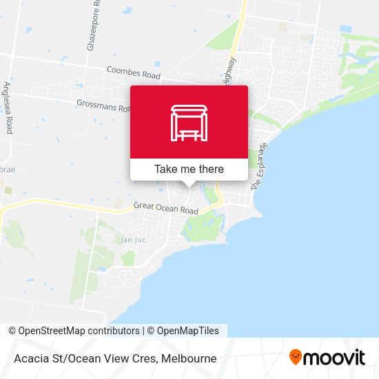 Acacia St/Ocean View Cres map