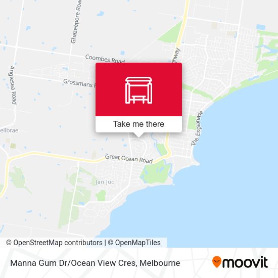 Manna Gum Dr/Ocean View Cres map