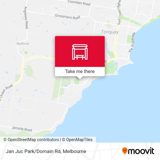 Jan Juc Park/Domain Rd map