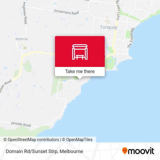 Domain Rd/Sunset Strp map