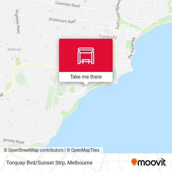 Mapa Torquay Bvd/Sunset Strp
