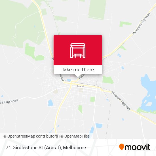 71 Girdlestone St (Ararat) map