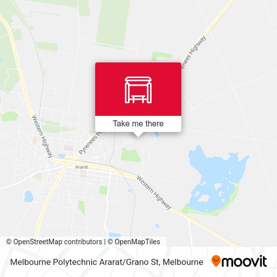 Melbourne Polytechnic Ararat / Grano St map