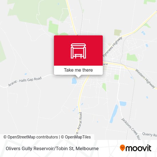 Olivers Gully Reservoir / Tobin St map