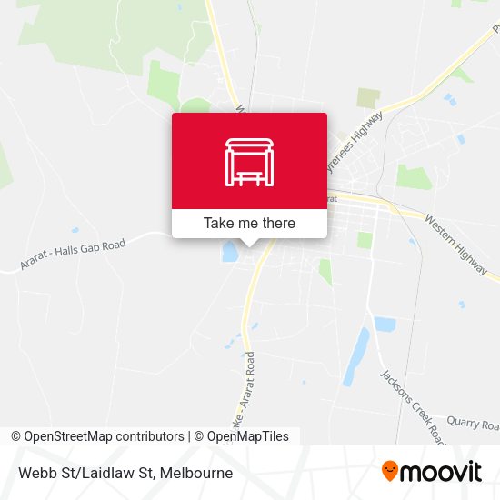 Webb St/Laidlaw St map