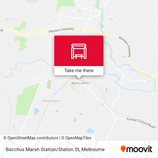 Bacchus Marsh Station / Station St map