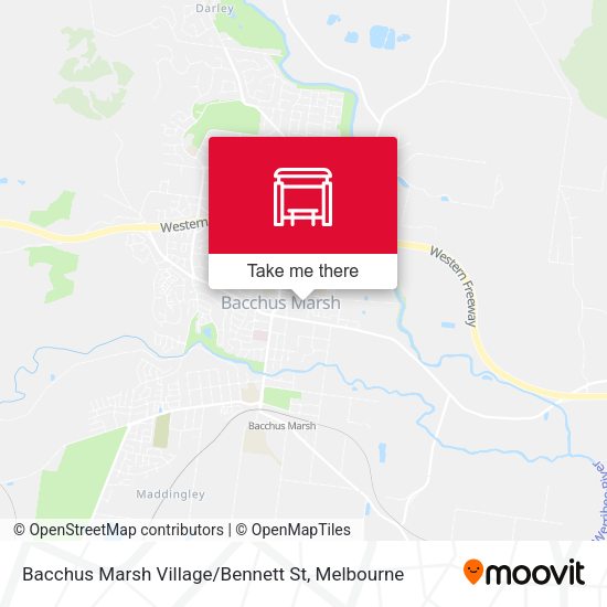 Bacchus Marsh Village / Bennett St map