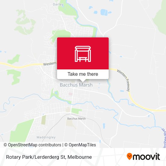 Rotary Park/Lerderderg St map