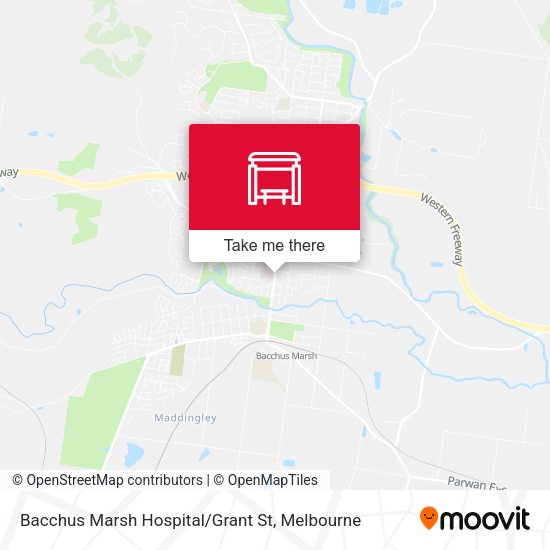 Bacchus Marsh Hospital / Grant St map