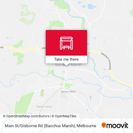 Main St / Gisborne Rd (Bacchus Marsh) map