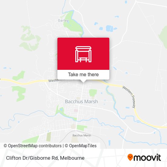 Clifton Dr/Gisborne Rd map