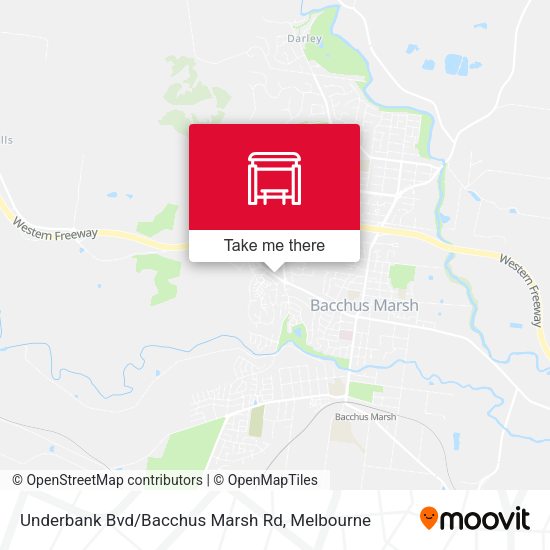 Underbank Bvd/Bacchus Marsh Rd map
