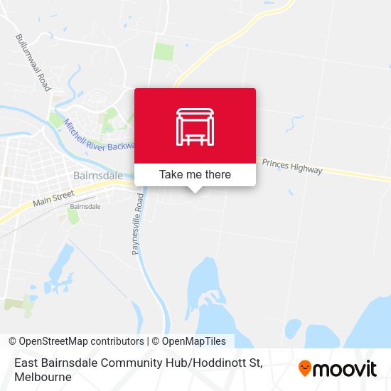 East Bairnsdale Community Hub / Hoddinott St map