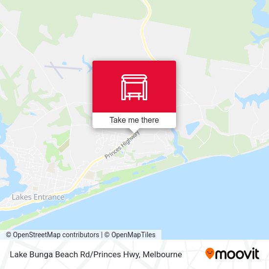Lake Bunga Beach Rd / Princes Hwy map