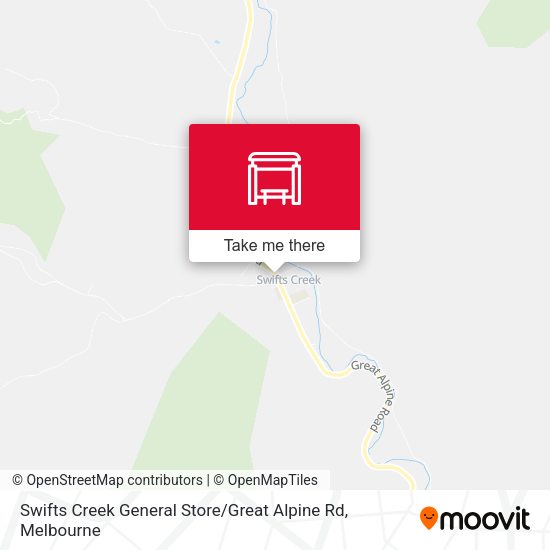 Swifts Creek General Store / Great Alpine Rd map