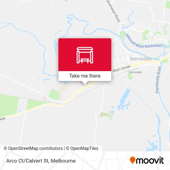 Arco Ct/Calvert St map