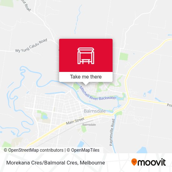 Morekana Cres/Balmoral Cres map