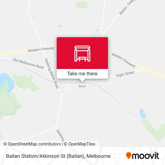 Ballan Station / Atkinson St map