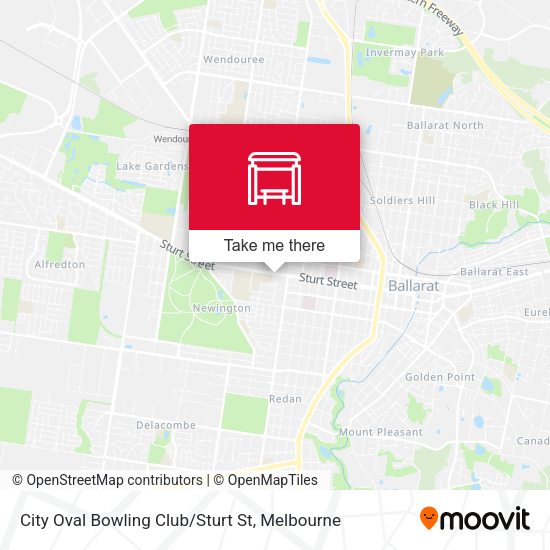City Oval Bowling Club / Sturt St map