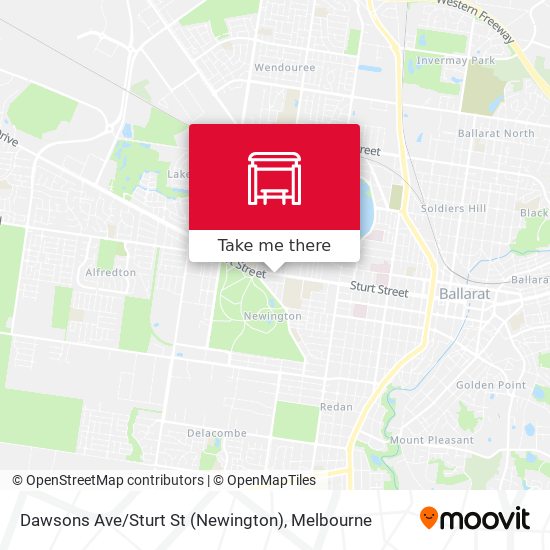 Dawsons Ave / Sturt St (Newington) map