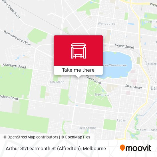 Arthur St / Learmonth St (Alfredton) map