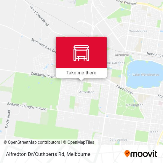 Alfredton Dr/Cuthberts Rd map