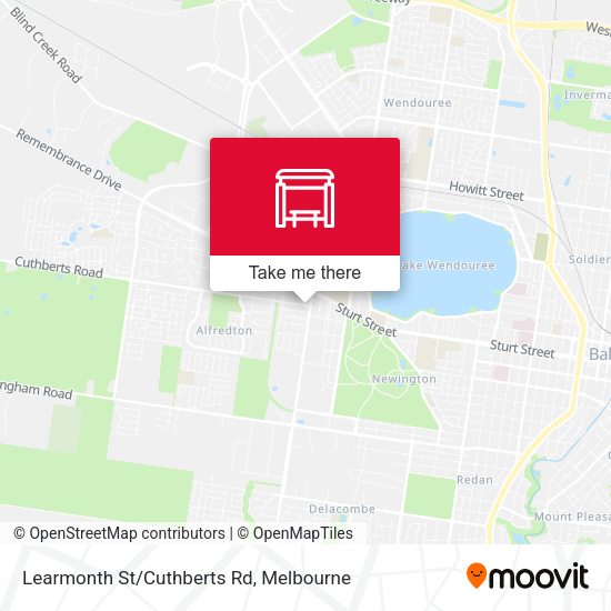 Learmonth St/Cuthberts Rd map