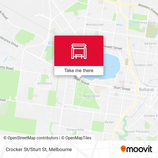 Crocker St/Sturt St map