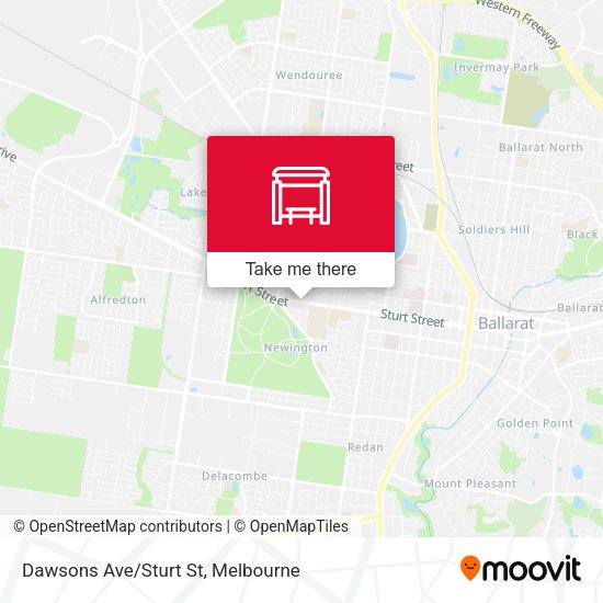 Dawsons Ave/Sturt St map