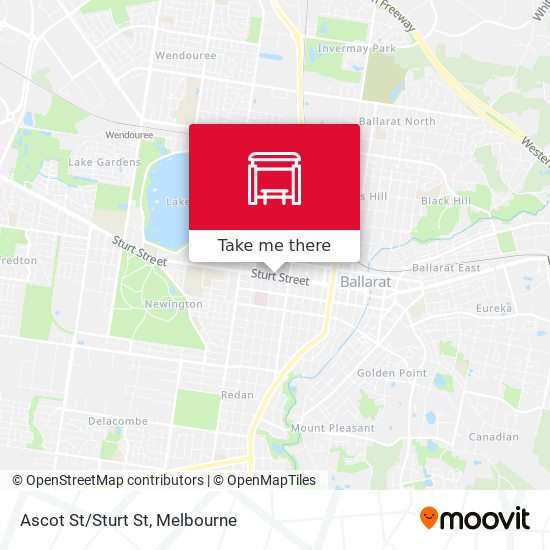 Ascot St/Sturt St map