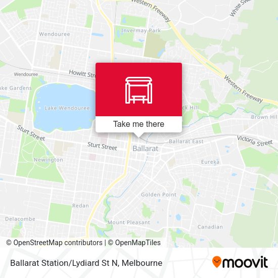 Ballarat Station/Lydiard St N map