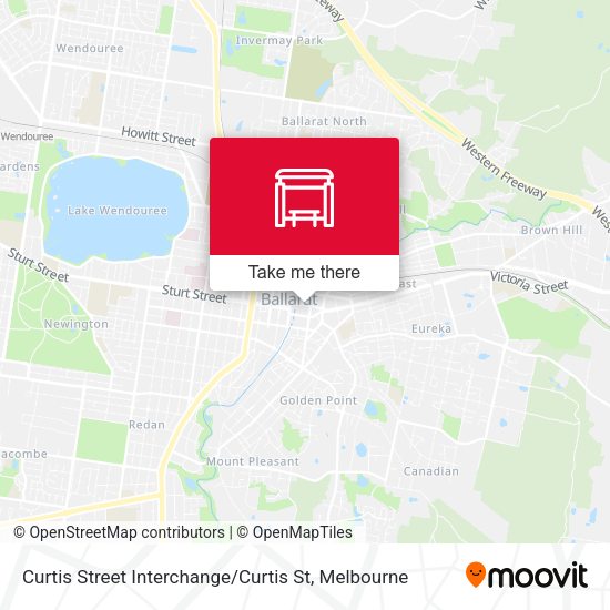 Curtis Street Interchange / Curtis St map