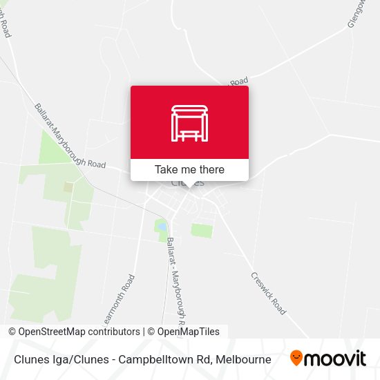 Clunes Iga / Clunes - Campbelltown Rd map