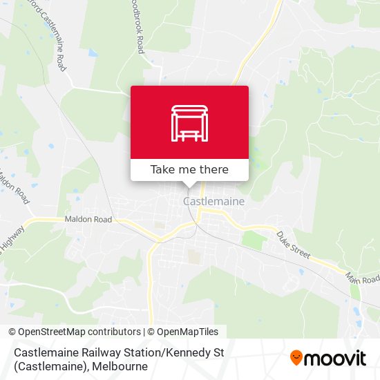 Castlemaine Railway Station / Kennedy St map