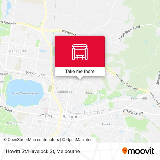Mapa Howitt St/Havelock St