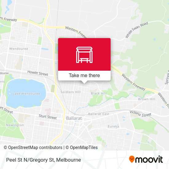 Peel St N/Gregory St map