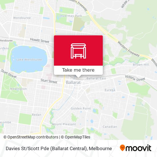 Davies St / Scott Pde (Ballarat Central) map