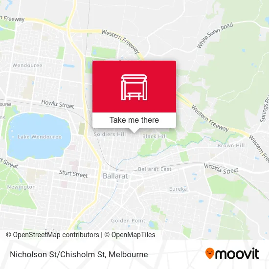 Mapa Nicholson St/Chisholm St