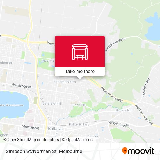 Simpson St/Norman St map