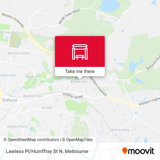 Lawless Pl/Humffray St N map