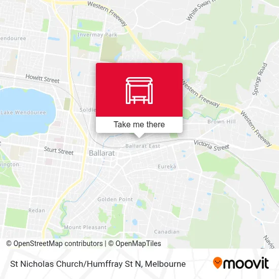 Mapa St Nicholas Church / Humffray St N