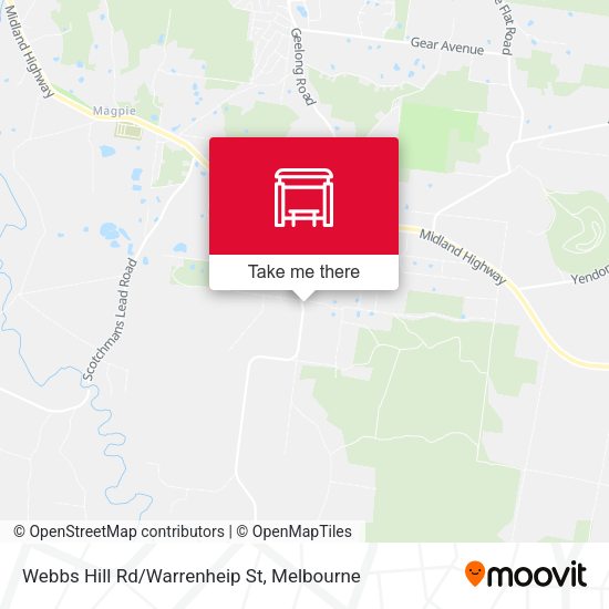 Webbs Hill Rd/Warrenheip St map
