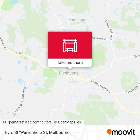 Eyre St/Warrenheip St map