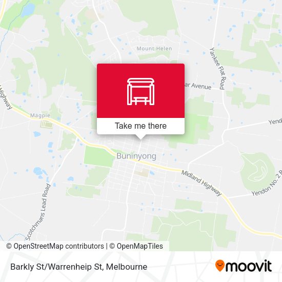 Barkly St/Warrenheip St map