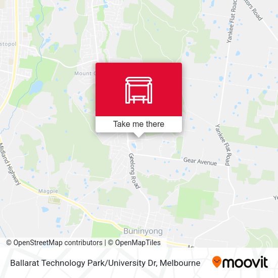 Ballarat Technology Park / University Dr map