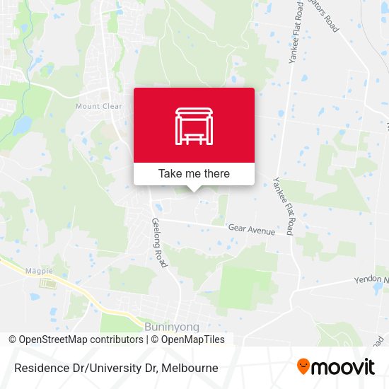 Residence Dr/University Dr map