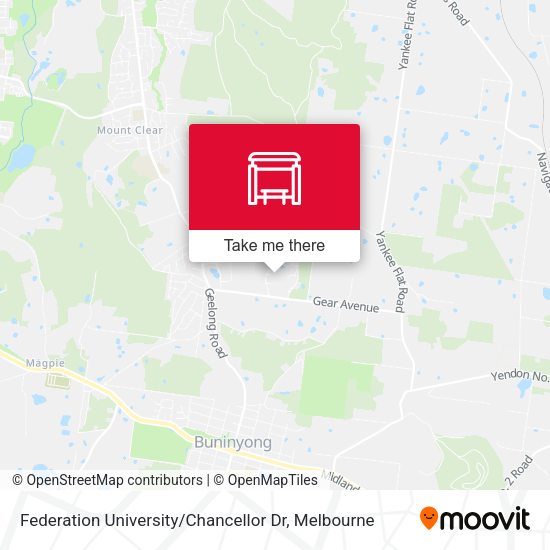 Federation University / Chancellor Dr map